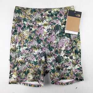 The North Face Never Stop Purple/Green Bike Shorts